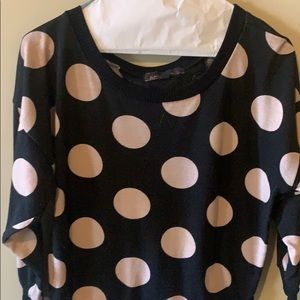 Pink and black sweater